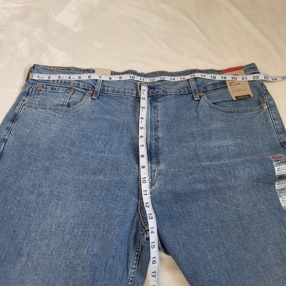 Men's Levi's 550 Relaxed-Fit Stretch Straight Blue Jeans 46x30 New - Picture 12 of 15